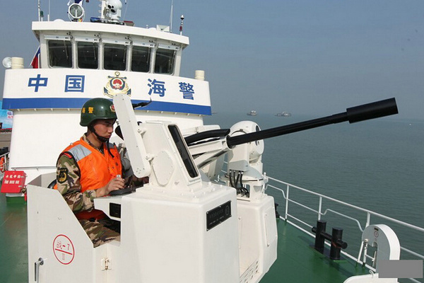 中国海警机关炮，捍卫海洋权益的坚实力量，中国海警机关炮，捍卫海洋权益的强力后盾
