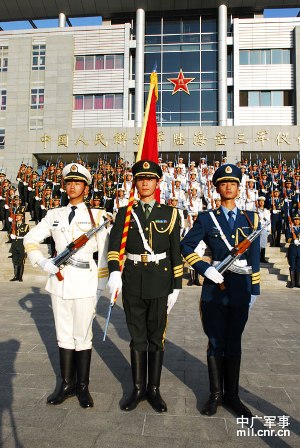 探索中国力量，21式三军仪仗队图片展示，中国力量展现，21式三军仪仗队图片风采展示