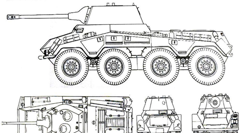 SDKFZ 234美洲狮装甲车，战场上的猛兽，战场猛兽，SDKFZ 234美洲狮装甲车