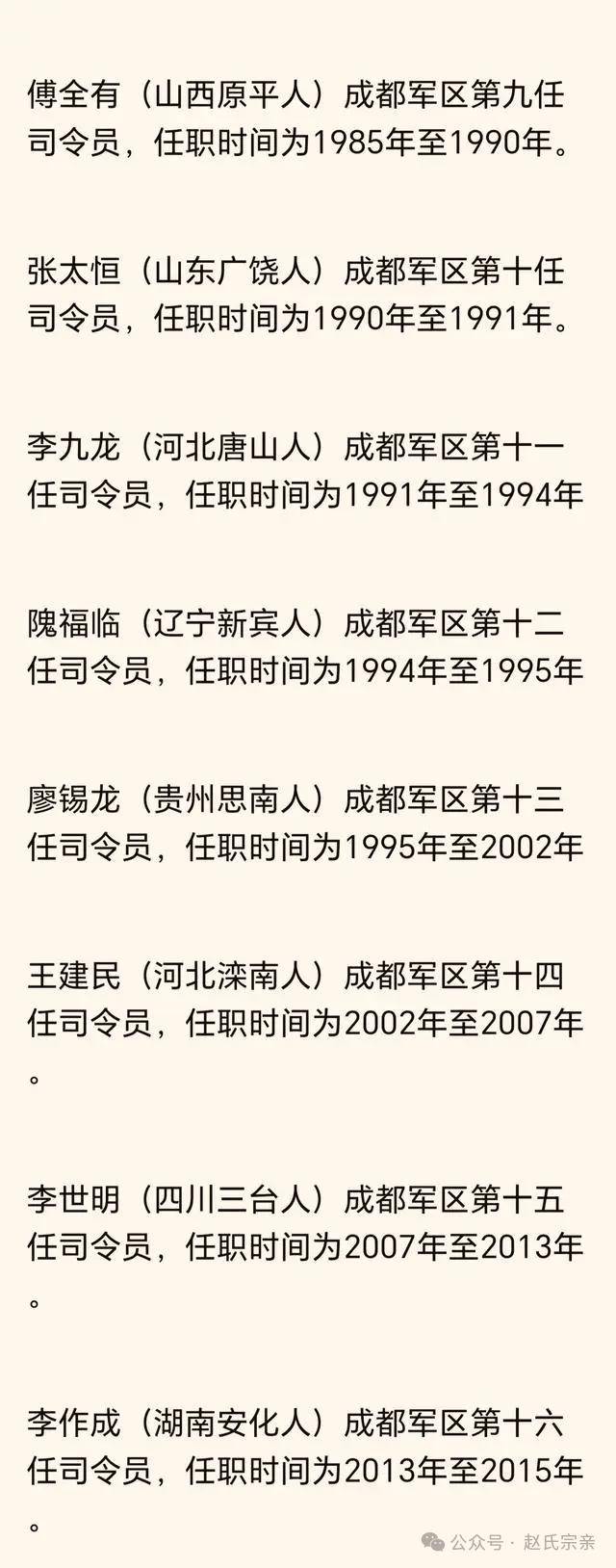 关于中国人民解放军陆军第21集团军历任司令员的文章，中国人民解放军陆军第21集团军历任司令员概述