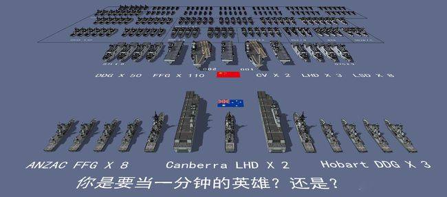 中澳军舰对比，海军力量的差异与相似，中澳军舰对比，海军力量的差异与相似之处探究