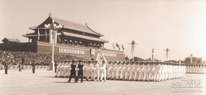 2009年阅兵式中的水兵方队，荣耀与力量的展现，2009年阅兵式中的水兵方队，荣耀与力量的交汇